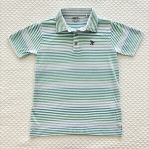 Garb Acorn Striped Polo, Size 5-6